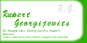 rupert georgijevits business card